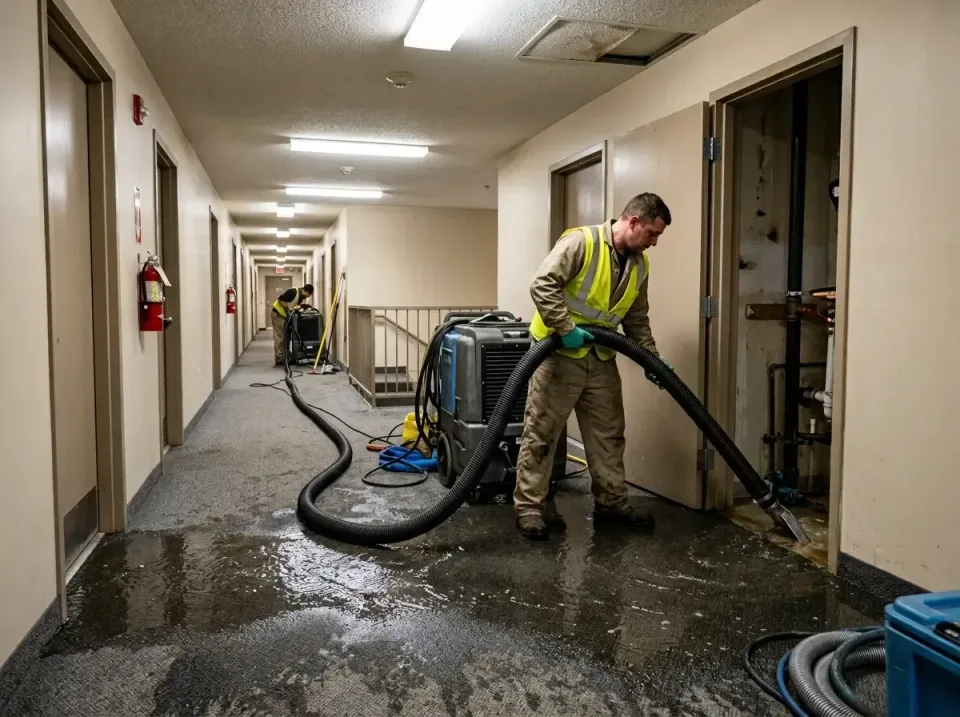 multi-unit-apartment-hallway-f-005 — frequently asked questions, Emergency Burst Pipe Water Extraction & Removal in Seabrook…